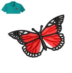 Best Butterfly Embroidery logo for Polo Shirt,logo Embroidery, Embroidery design, logo Nike Embroidery 2