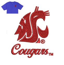 Best Cougars Embroidery logo for Jersey ,logo Embroidery, Embroidery design, logo Nike Embroidery