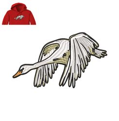 Best Flying duck Embroidery logo for Hoodie,logo Embroidery, Embroidery design, logo Nike Embroidery