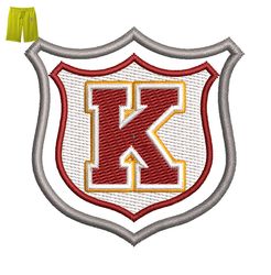 Best K patch Embroidery logo for Pant,logo Embroidery, Embroidery design, logo Nike Embroidery