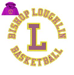 Bishop Loughlin Embroidery logo for Hoodie,logo Embroidery, Embroidery design, logo Nike Embroidery