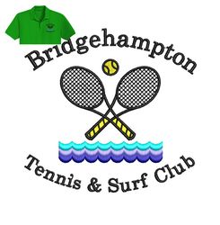 Bridgehampton Club Embroidery logo for Polo Shirt,logo Embroidery, Embroidery design, logo Nike Embroidery