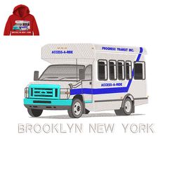 Brooklyn New York Embroidery logo for Hoodie,logo Embroidery, Embroidery design, logo Nike Embroidery