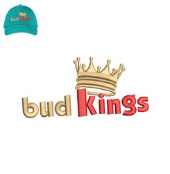 Bub Kings 3d Puff Embroidery logo for Cap,logo Embroidery, Embroidery design, logo Nike Embroidery