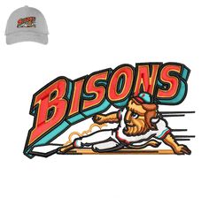 Buffalo Bisons Embroidery logo for cap,logo Embroidery, Embroidery design, logo Nike Embroidery