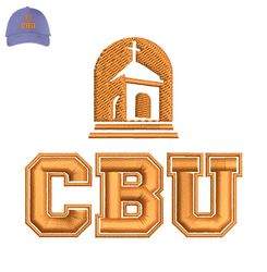 California Baptist University Embroidery logo for Cap,logo Embroidery, Embroidery design, logo Nike Embroidery