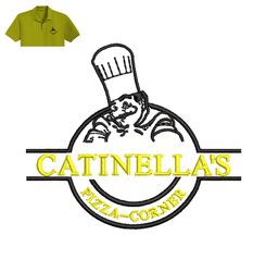 Catinella Pizza Corner Embroidery logo for Polo Shirt,logo Embroidery, Embroidery design, logo Nike Embroidery