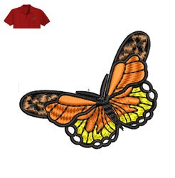 Colors Butterfly Embroidery logo for Polo Shirt,logo Embroidery, Embroidery design, logo Nike Embroidery