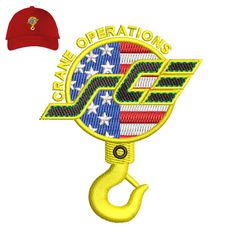 Crane Operations Embroidery logo for Cap,logo Embroidery, Embroidery design, logo Nike Embroidery