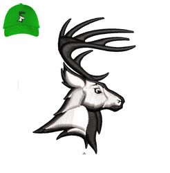 Deer Embroidery 3D puff Logo For Cap,logo Embroidery, Embroidery design, logo Nike Embroidery