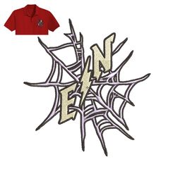 Draw Spider EN Embroidery logo for polo shirt,logo Embroidery, Embroidery design, logo Nike Embroidery