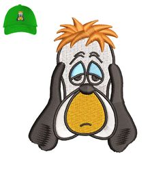 Droopy Dog Embroidery logo for Cap,logo Embroidery, Embroidery design, logo Nike Embroidery