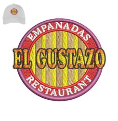 Empanadas Restaurant Embroidery logo for Cap,logo Embroidery, Embroidery design, logo Nike Embroidery