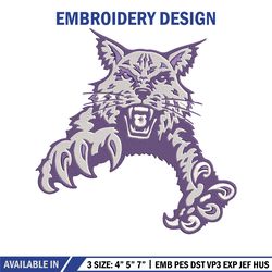Abilene Christian mascot embroidery design, NCAA embroidery, Embroidery design, Logo sport30