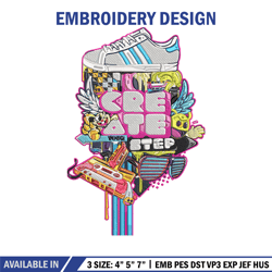 Adidas art Embroidery Design, Adidas Embroidery, Embroidery File, Anime Embroidery, Anime 45