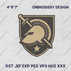 NCAA Army Black Knights, NCAA Team Embroidery Design, NCAA College Embroidery Design, Logo Team Embroidery Design, Insta