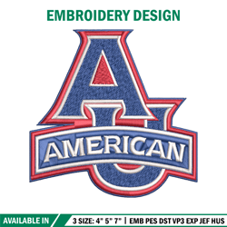 American Eagles embroidery design, American Eagles embroidery, logo Sport, Sport embroidery, NCAA embroidery