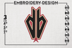 Arizona Diamondbacks Head Mascot Logo Embroidery Files, MLB Arizona Diamondbacks Team Embroidery, MLB Teams, 3 sizes, ML