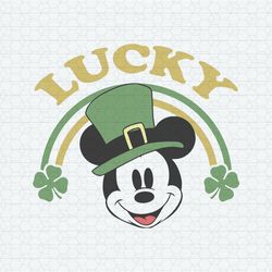 Lucky Mickey Disney St Patricks SVG