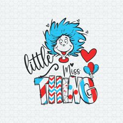Little Miss Thing Reading Day SVG
