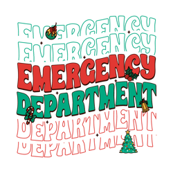 Custom Emergency Department Christmas SVG