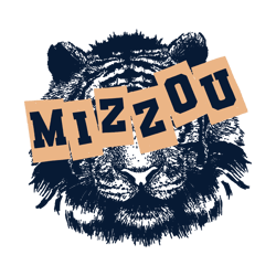 Mizzou Tiger Face Logo Missouri Football SVG