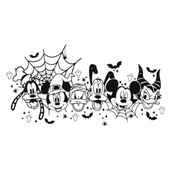 Funny Mouse Cartoon And Friends SVG Graphic Design File
