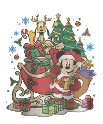 Funny Mouse Cartoon And Friends Christmas Tree PNG Download