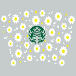 Daisy Full Wrap SVG For Starbucks Daisy Starbucks SVG PeaceSVG
