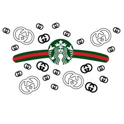 Gucci Full Wrap For Starbucks Cup SVG PNG Logo Brand SVG