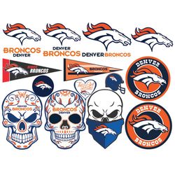 Denver Broncos Bundle Logo SVG, Denver Broncos Nfl Football Team SVG, Denver Broncos Lovers