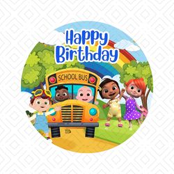 Happy Birthday, Cocomelon, Cocomelon, Cocomelon Birthday, Cocomelon Family, Cocomelon Characters
