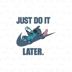 Nike Stitch Just Do It Later Embroidery Designs, Logo Nike Embroidery Design File Png