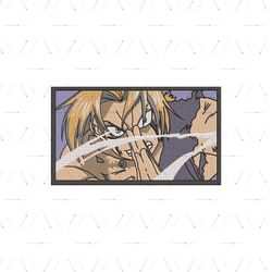 Edward Elric Embroidery Design File, Fullmetal Alchemist Anime Embroidery Design, Machine embroidery Png