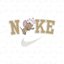 NIKE x Jerry And Tom Embroidered Design, Inspired Brand Embroidered Design Png