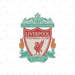 Liverpool FC Embroidery Designs, UEFA Champions League Machine Embroidery Design Png
