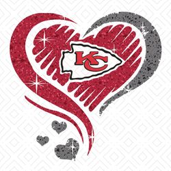 Kansas City Chieft Heart Svg Cricut Digital ,NFL svg,NFL ,Super Bowl,Super Bowl svg,Football