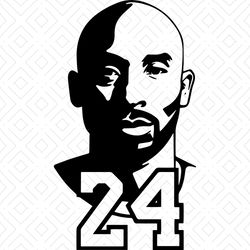 Kobe Bryant SVG, Mamba Digital Clip Art, NBA SVG, Lakers SVG, Mamba 24