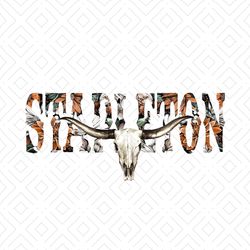 Chris Stapleton Western Bull Skull PNG Download Files