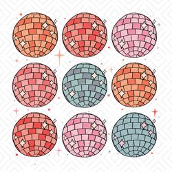 Disco Balls PNGNew Years Sublimation Digital Design Downloadcolorful png, 2024 png, new years eve png, disco dance png