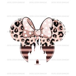 Leopard Minnie Head Disney Castle PNG