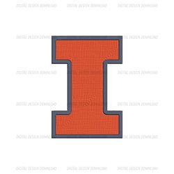 Illinois Fighting Illini Embroidery Files, NCAA Logo Embroidery Designs, NCAA Illini Png