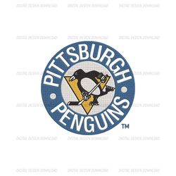 Pittsburgh Penguins logo Embroidery, NHL Embroidery, Sport embroidery, Logo Embroidery Png