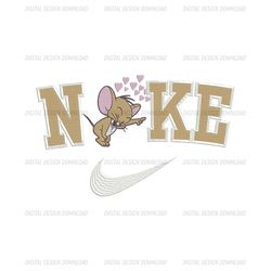 NIKE x Jerry And Tom Embroidered Design, Inspired Brand Embroidered Design Png