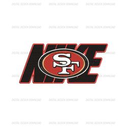 NFL San Francisco ers, Nike NFL Embroidery Design, NFL Team Embroidery Design, Nike Embroidery Png