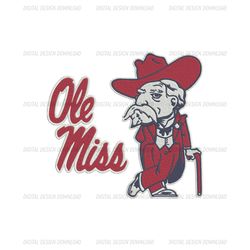 NCAA Ole Miss Rebels, NCAA Team Embroidery Design, NCAA College Embroidery Design Png