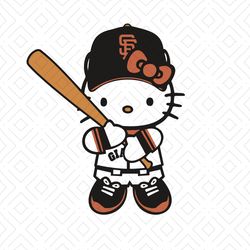 Hello Kitty San Francisco Giants SVG