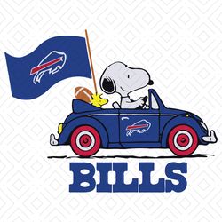 Snoopy Car Buffalo Bills Cut Files
