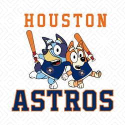 Bluey Houston Astros Baseball