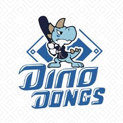 Dinosaur Baseball Ding Dongs Funny SVG